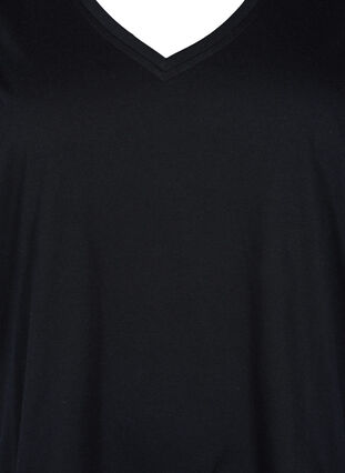 FLASH - 2-pack v-ringade t-shirtar, Black/Black, Packshot image number 3