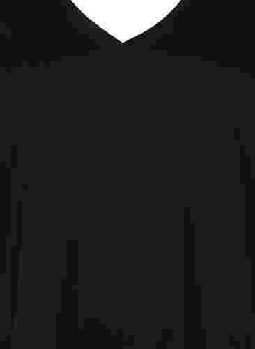 FLASH - 2-pack v-ringade t-shirtar, Black/Black, Packshot image number 3