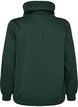 Sweatshirt med h&ouml;g krage och fickor, Gr&ouml;n, Packshot image number 1