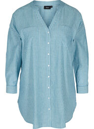 Randig skjorta i 100% bomull, Blue Stripe