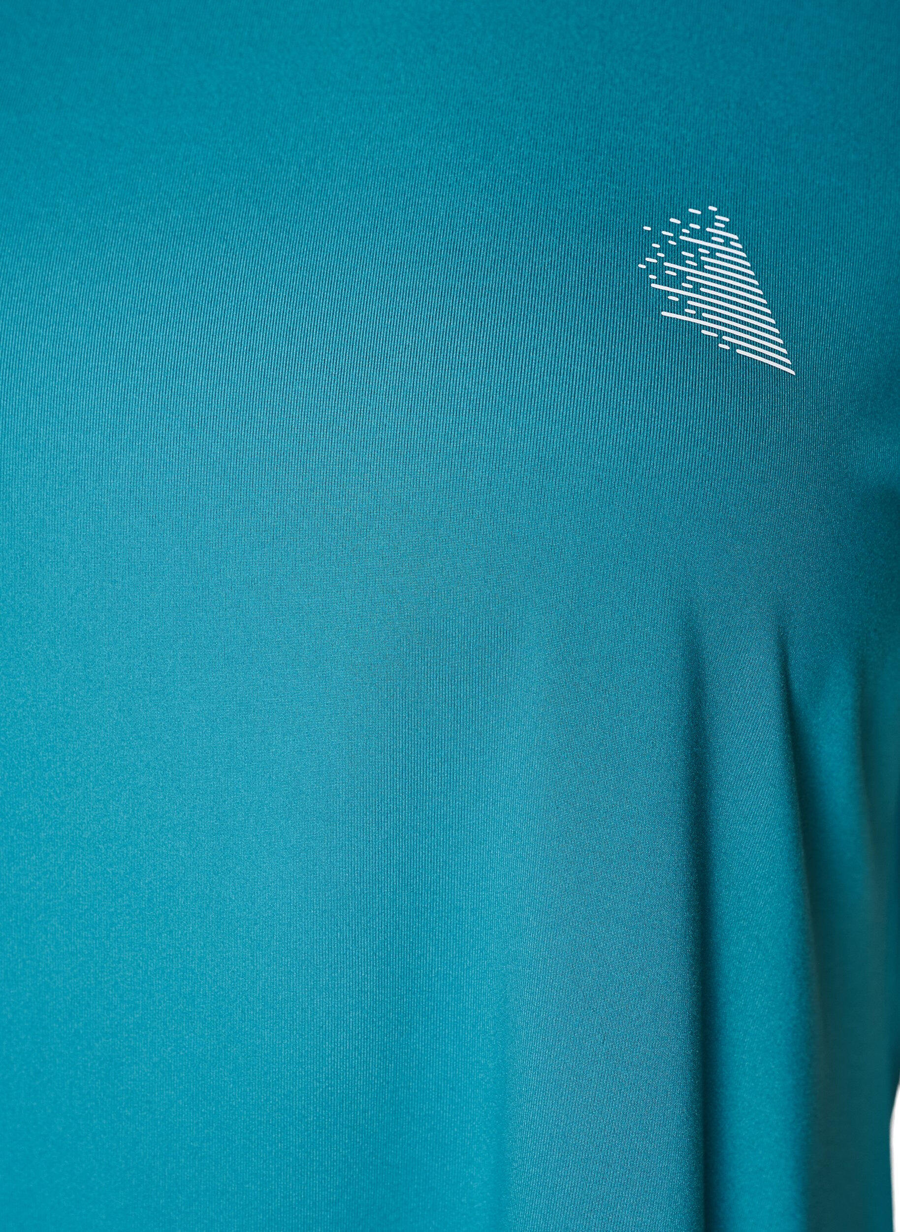 ZizziEnf&auml;rgad tr&auml;nings-T-shirt, Bl&aring;, Packshot image number 2
