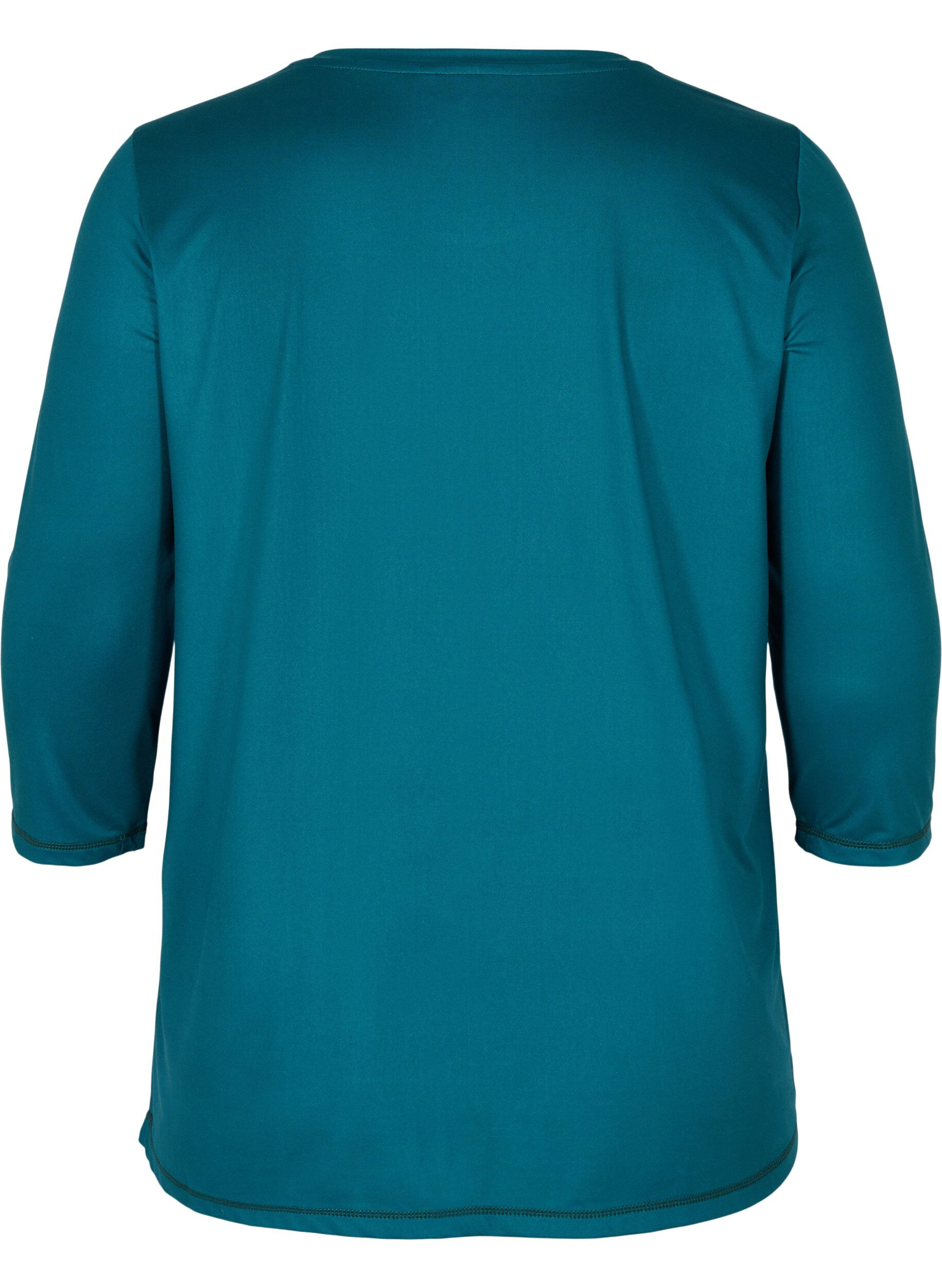 ZizziTr&auml;ningstr&ouml;ja med 3/4 &auml;rmar, Gr&ouml;n, Packshot image number 1
