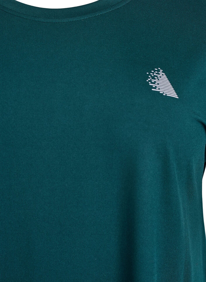 Enf&auml;rgad tr&auml;nings-T-shirt, Gr&ouml;n, Packshot image number 2