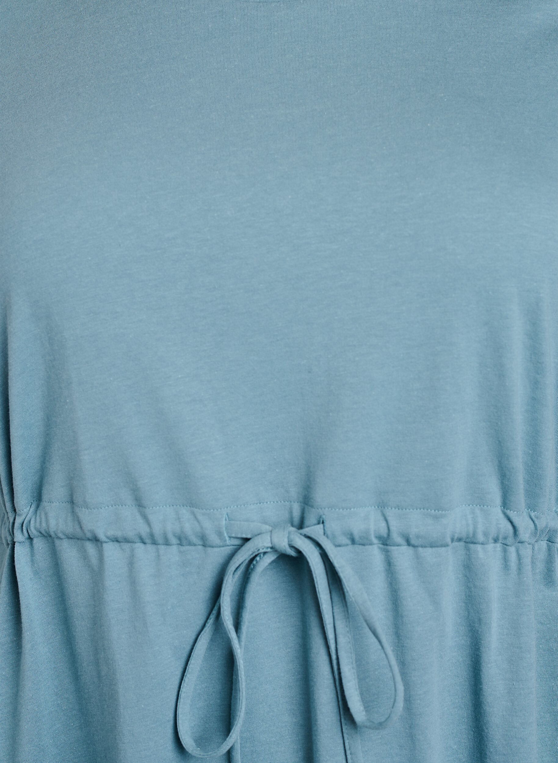 Zizzi FLASH - Kort T-shirtkl&auml;nning med knytsk&auml;rp, Bl&aring;, Packshot image number 2