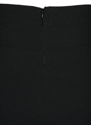 Kroppsnära midikjol med slits, Black, Packshot image number 3
