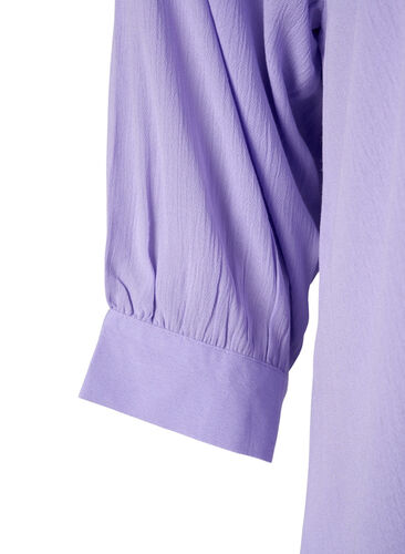 Viskostunika med 3/4-ärmar, Lavender, Packshot image number 2