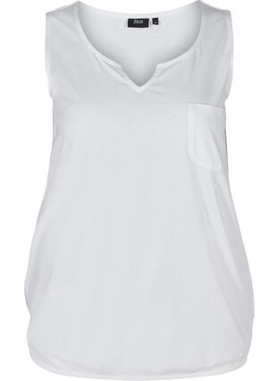 Enfärgat linne i bomull, Bright White, Packshot image number 0