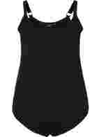 Light Shapewear-body med justerbara axelband, Black