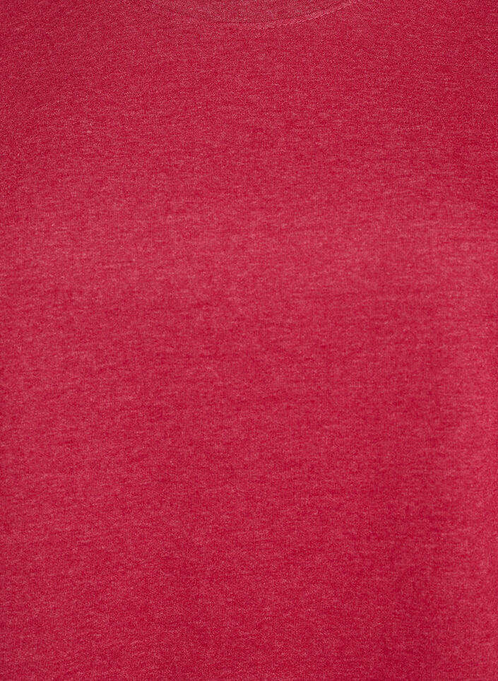 Sweatshirt med rund halsringning, R&ouml;d, Packshot image number 2