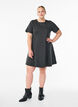 Kort a-linjeformad jerseykl&auml;nning, Gr&aring;, Model image number 1