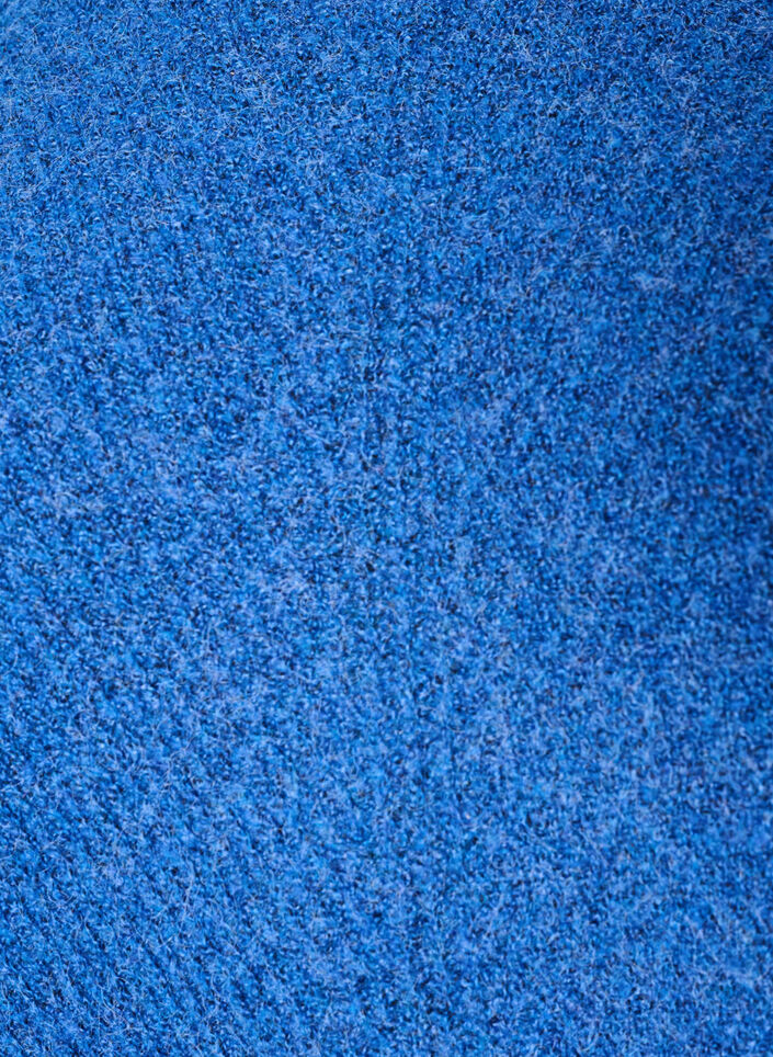 Stickad tr&ouml;ja med diagonalt m&ouml;nster och raglan&auml;rmar, Bl&aring;, Packshot image number 2