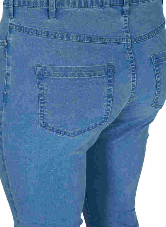 Super slim Amy jeans med hög midja, Light blue, Packshot image number 3