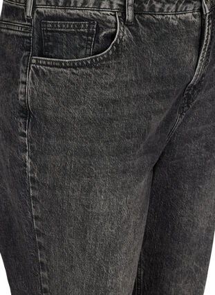 Croppade mom fit Mille jeans med lös passform, Grey Denim 4, Packshot image number 2