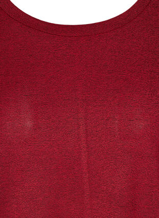 Enfärgad tröja med långa ärmar, Red, Packshot image number 2