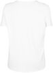 V-ringad t-shirt med snör-detaljer, Warm Off-white, Packshot image number 1