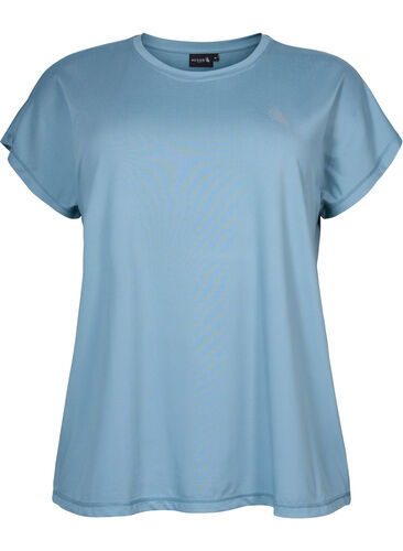 Kortärmad t-shirt för träning, Smoke Blue, Packshot image number 0
