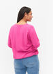 V-ringad blus i viskos, Raspberry Rose, Model image number 1