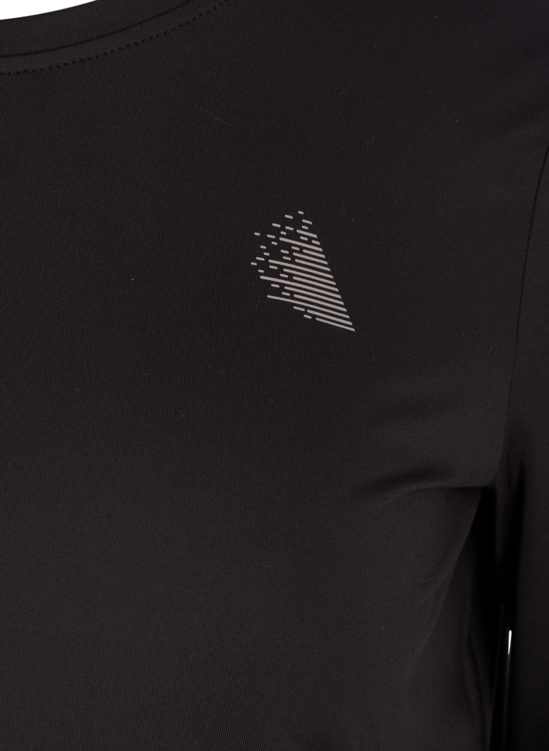 ZizziTr&auml;ningsblus med l&aring;nga &auml;rmar, Svart, Packshot image number 2