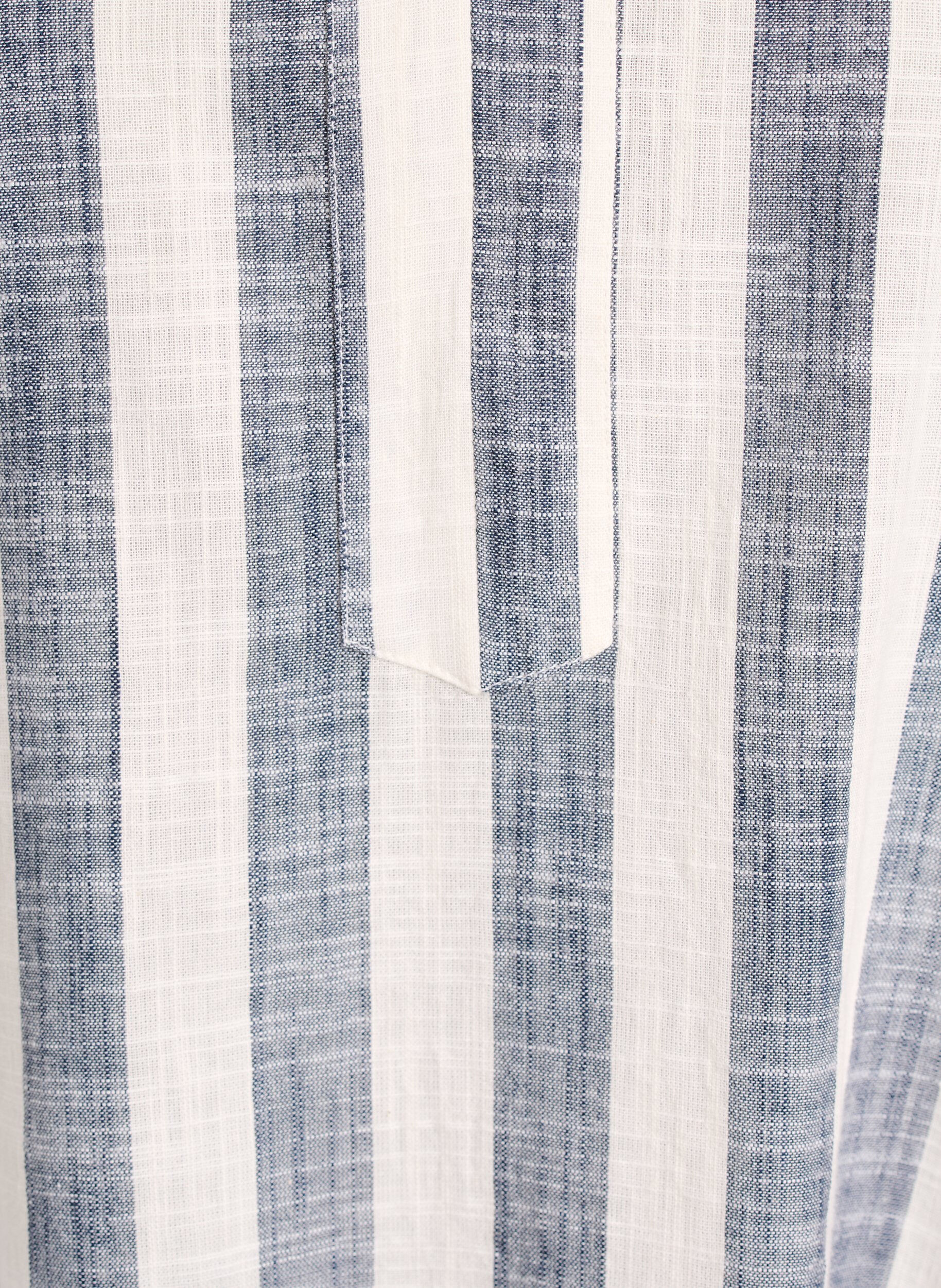 Zizzi Tunika i bomull med v-ringning, Beige, Packshot image number 2