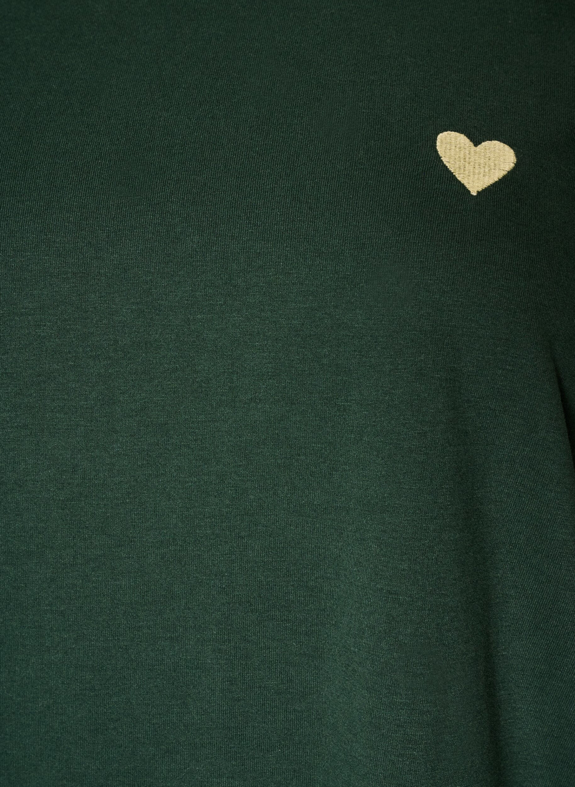 ZizziT-shirt med tryck, Gr&ouml;n, Packshot image number 2