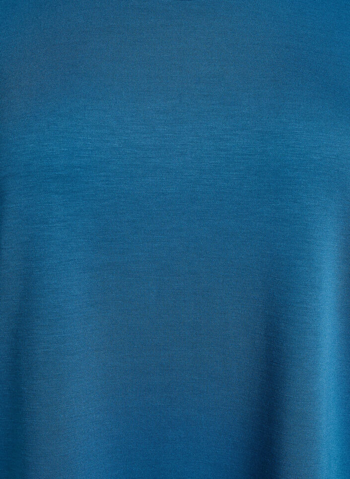 T-shirt i modalblandning, Bl&aring;, Packshot image number 2