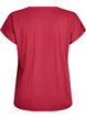 Enf&auml;rgad tr&auml;nings-T-shirt, R&ouml;d, Packshot image number 1