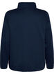 Sweatshirt med h&ouml;g krage och dragkedja, Bl&aring;, Packshot image number 1