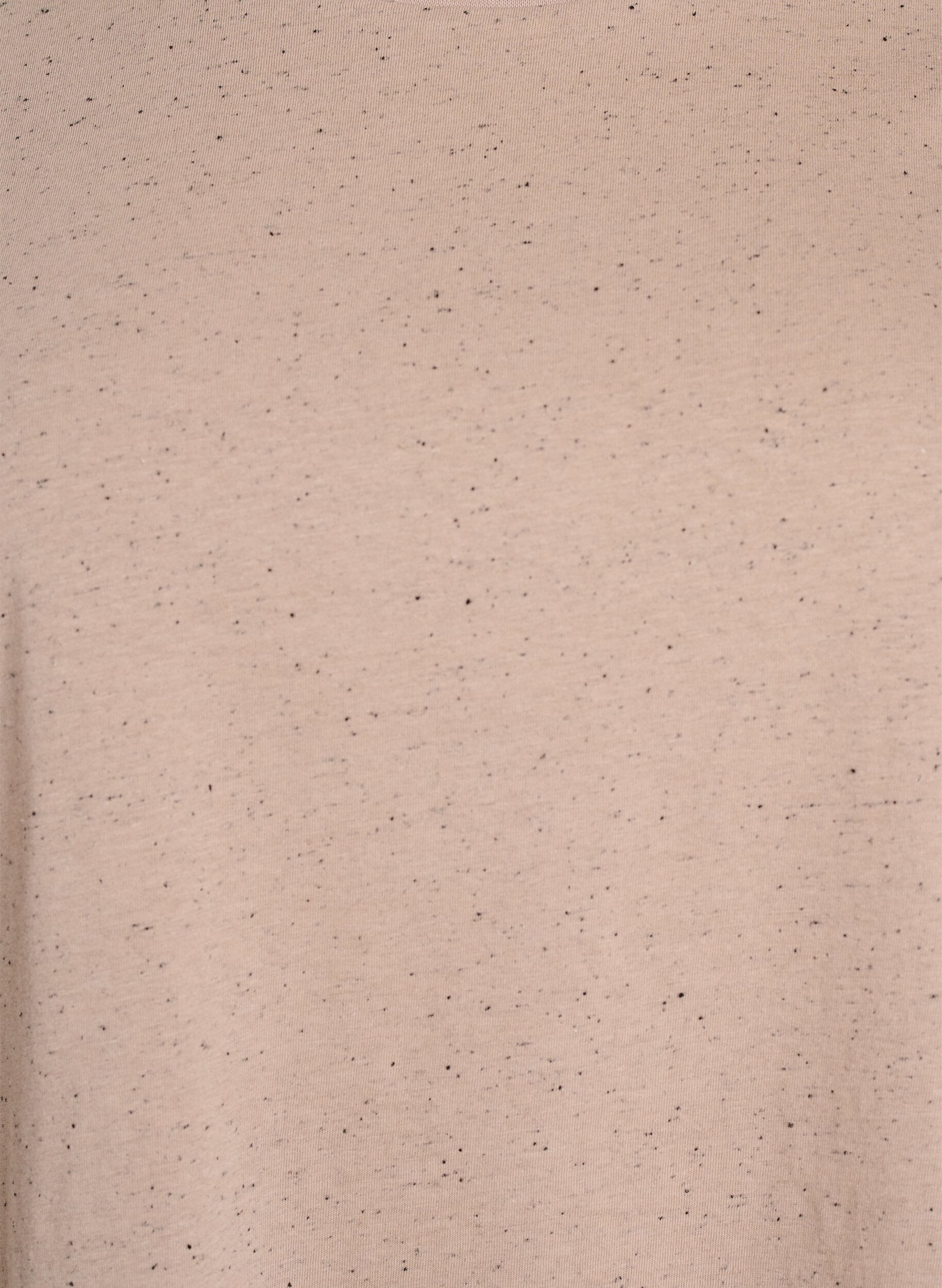 Zizzi T-shirt i bomull med rund halsringning, Beige, Packshot image number 2