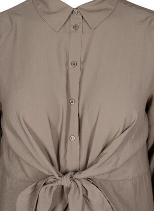 Lång skjorta med knyt, Brindle, Packshot image number 2