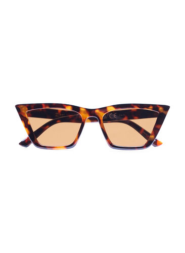 Solglasögon med mönster, Brown, Packshot image number 0