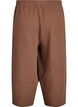 Culotte-byxor i bomullsmuslin med h&ouml;g midja, Brun, Packshot image number 1