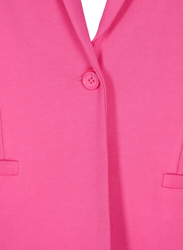 Enkel blazer med knapp, Shocking Pink, Packshot image number 2