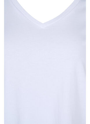 2-pack t-shirt i bomull, Black/Bright W, Packshot image number 3