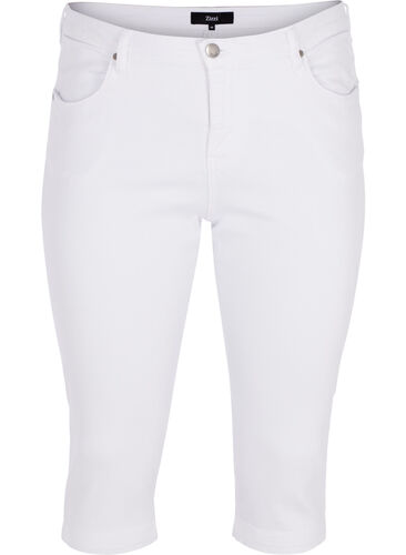 Slim fit Emily capri-jeans, White, Packshot image number 0