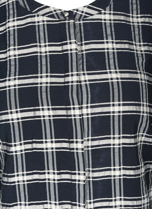 Tunika med rutigt mönster, Navy Check, Packshot image number 2