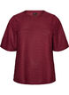Blus med struktur och glitter, R&ouml;d, Packshot image number 0