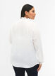 Skjortblus med volangdetaljer, Bright White, Model image number 1