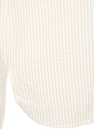 Randig skjorta med bröstfickor, Natrual/S. Stripe, Packshot image number 3