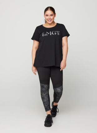 Tränings t-shirt med print, Black LMGT, Model image number 2
