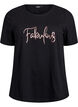 T-shirt med tryck, Svart, Packshot image number 0