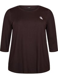Tr&auml;ningstr&ouml;ja med 3/4 &auml;rmar, Brown