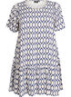 Kl&auml;nning i viskos med avsk&auml;rning, Bl&aring;, Packshot image number 0