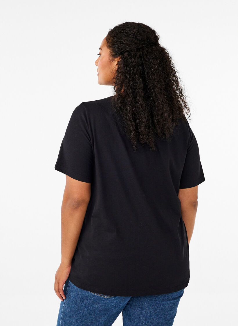 FLASH - T-shirt med tryck, Svart, Model image number 2