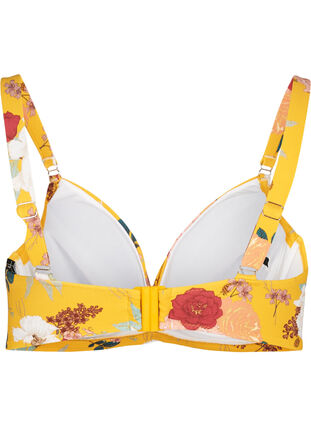 Bikiniöverdel, Yellow Flower Print, Packshot image number 1