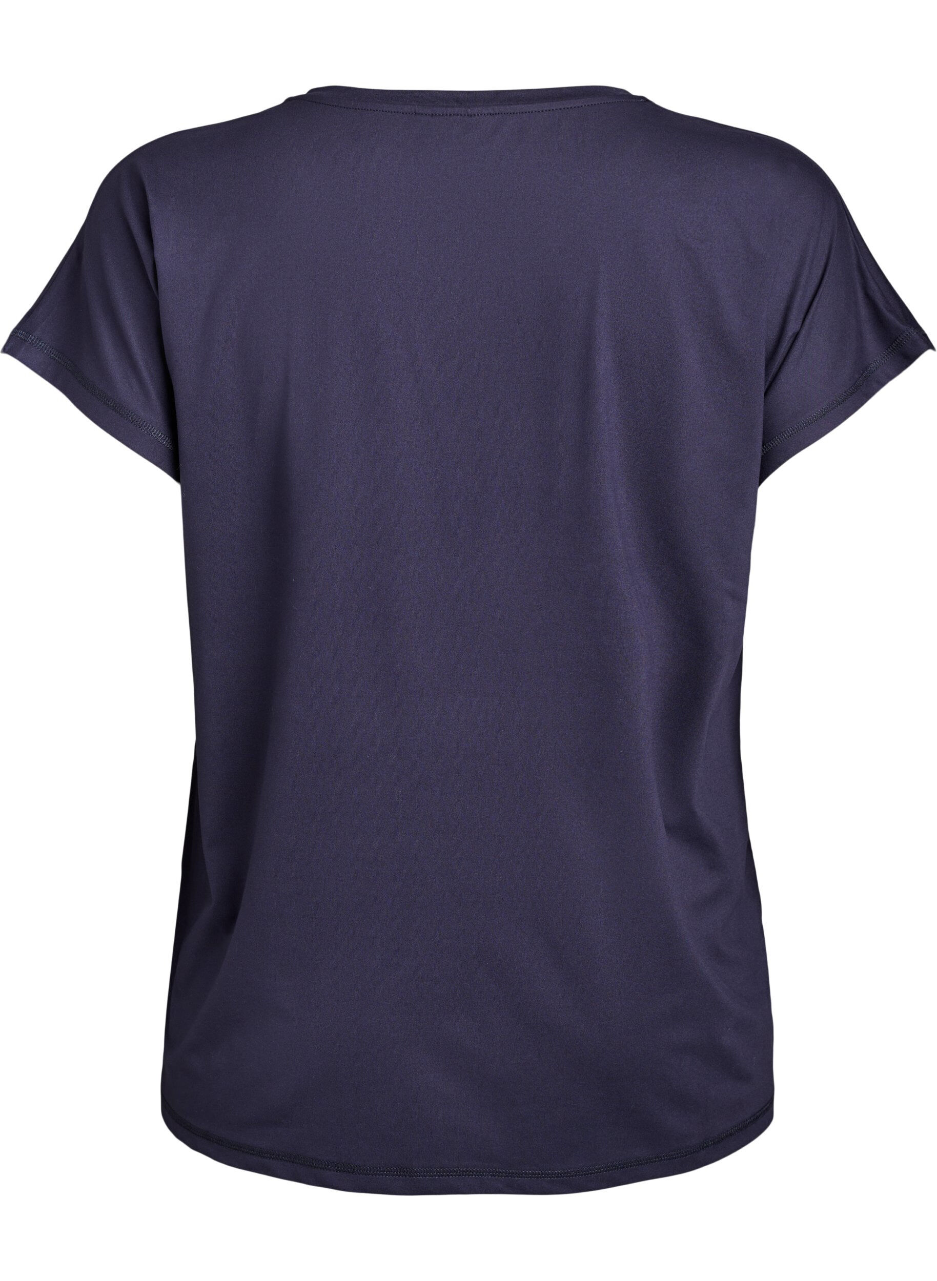 ZizziEnf&auml;rgad tr&auml;nings-T-shirt, Bl&aring;, Packshot image number 1