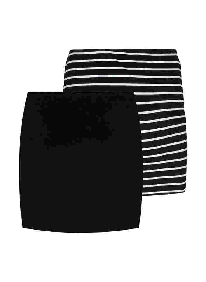 2-pack toppförlängare, Black/Black Stripe, Packshot image number 1