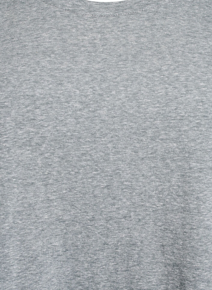 Melerad t-shirt med korta &auml;rmar, Gr&ouml;n, Packshot image number 2