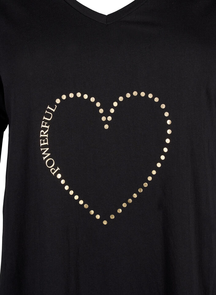 Nattlinne i ekologisk bomull med v-ringning, , Packshot image number 2