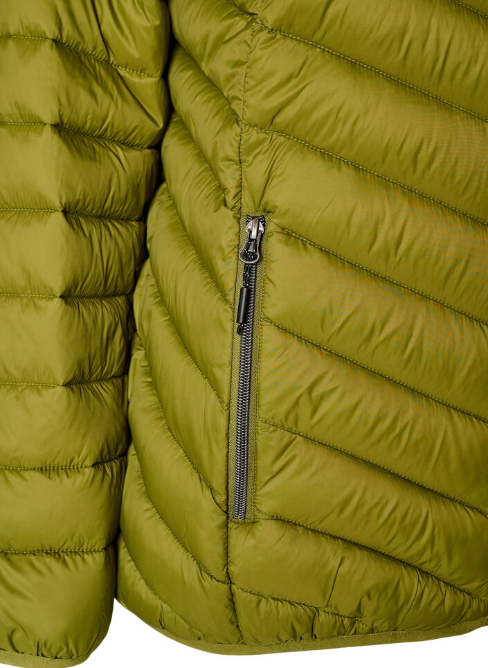 L&auml;tt jacka med huva, Gr&ouml;n, Packshot image number 3