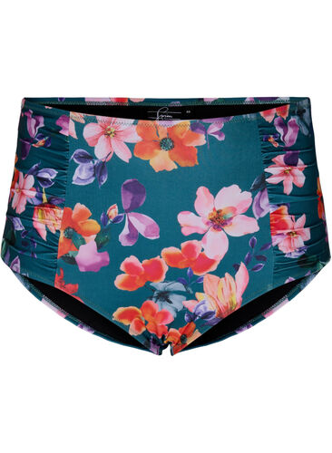 Blommig bikinitrosa med hög midja, Meave Print, Packshot image number 0